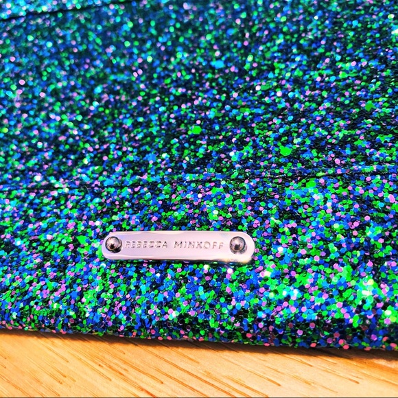 Rebecca Minkoff Mermaid Glitter Leo Clutch NWT - Picture 13 of 16